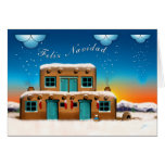 Navidad de las casas de Adobe Felicitaciones