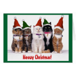 "Navidad de Meowy!" Gatos Tarjetas