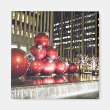Navidad de New York City Imán Para Frigorífico