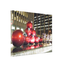 Navidad de New York City Impresiones En Lona