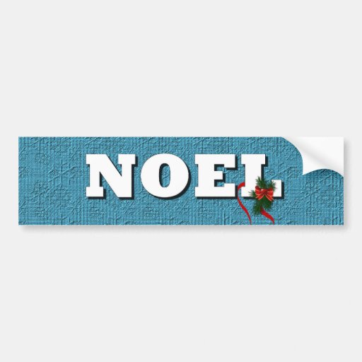 Navidad de Noel Etiqueta De Parachoque
