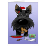 Navidad de Terrier del escocés Felicitación