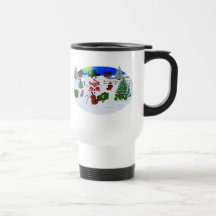 Navidad de un país tazas de café