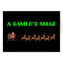 Navidad de un videojugador tarjetas