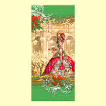 Navidad de Versalles de la fiesta del té de Marie  tarjetas publicitarias