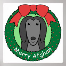 Navidad del afgano posters