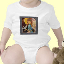 Navidad del ángel y de la paloma del renacimiento camisetas