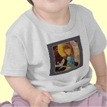 Navidad del ángel y de la paloma del renacimiento camisetas