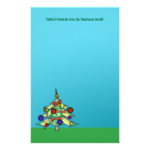 Navidad del árbol de navidad del día de fiesta del papelería