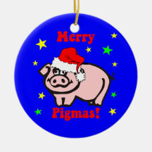 navidad del cerdo adorno