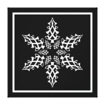 Navidad del copo de nieve de la ilusión óptica ele impresión en lona