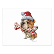 Navidad del dogo postal