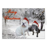 Navidad del dogo tarjeton