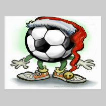 Navidad del fútbol tarjetas postales