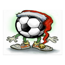 Navidad del fútbol postales