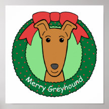 Navidad del galgo impresiones