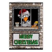 Navidad del Jailbird Felicitacion
