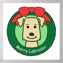 Navidad del labrador retriever impresiones