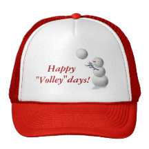 Navidad del muñeco de nieve del voleibol gorro