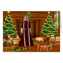 Navidad del padre tarjeta