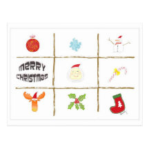 navidad del Señal-tachuela-dedo del pie Tarjeta Postal