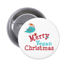 Navidad del vegano pin
