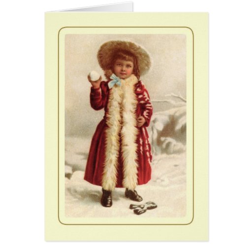 Navidad del vintage felicitacion 