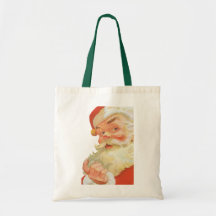 Navidad del vintage, Papá Noel alegre con un secre Bolsas