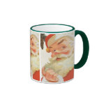 Navidad del vintage, Papá Noel alegre con un secre Taza De Café