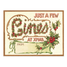 Navidad del vintage postal