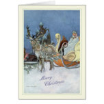 Navidad del vintage tarjeta