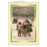 Navidad del vintage tarjeta