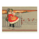 Navidad del vintage tarjeta postal