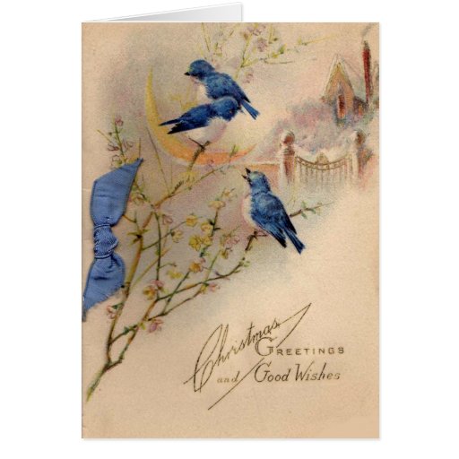 Navidad del vintage tarjeton