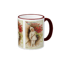 Navidad del vintage taza de café
