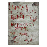 navidad del zombi tarjeta
