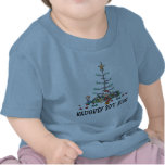 Navidad divertido del bebé camisetas