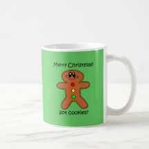 Navidad divertido del hombre de pan de jengibre taza