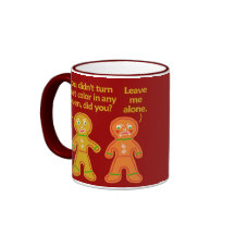 Navidad divertido del moreno de la falsificación d taza