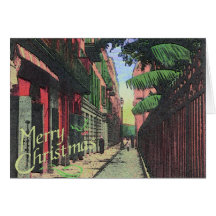 Navidad en el callejón tarjetas