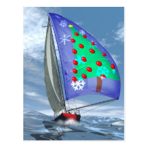 Navidad en el mar postal