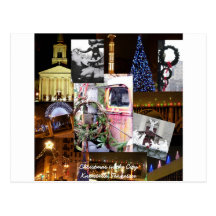 Navidad en la postal Knoxville, Tenness de la ciud