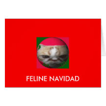 Navidad felino felicitacion 