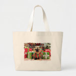 Navidad - gato Himalayan - pensamiento Bolsa Lienzo