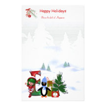 Navidad inmóvil E del monograma Papeleria