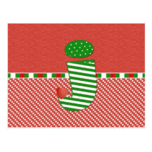 Navidad J inicial Postal