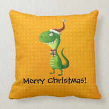 Navidad lindo T-rex Cojines