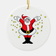 Navidad mágico de Papá Noel Ornamente De Reyes
