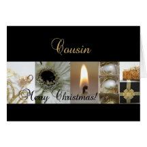 Navidad-mas negro c del oro de las Felices Navidad Felicitaciones