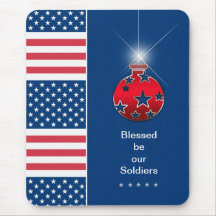Navidad Mousepad - soldado militar - los E.E.U.U. Tapetes De Ratón